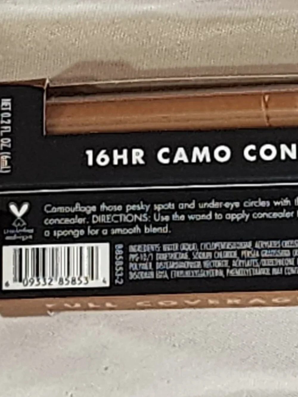 E.L.F. 16HR Camo Concealer .2fl oz. Full Coverage Matte Finish Deep Olive 2CT